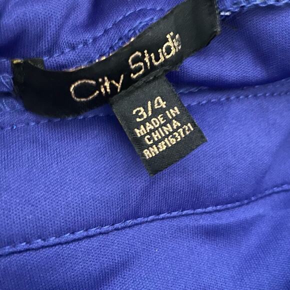 CITY STUDIO Juniors' Sequin Open-Back Fit & Flare Dress Royal Blue Sz 3/4 - Picture 7 of 8